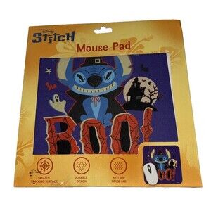 Disney Lilo & Stitch Halloween Vampire Boo Mouse Pad Non Slip 8.5x8.5 New